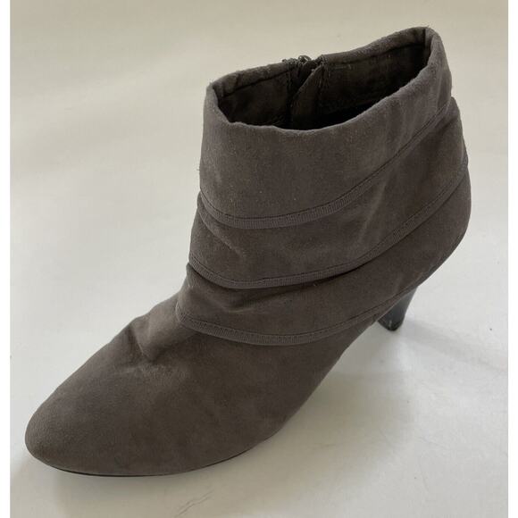 Karen Scott Boots Womens Melodea Ankle Booties Gray Heels Size 9M - Picture 2 of 11